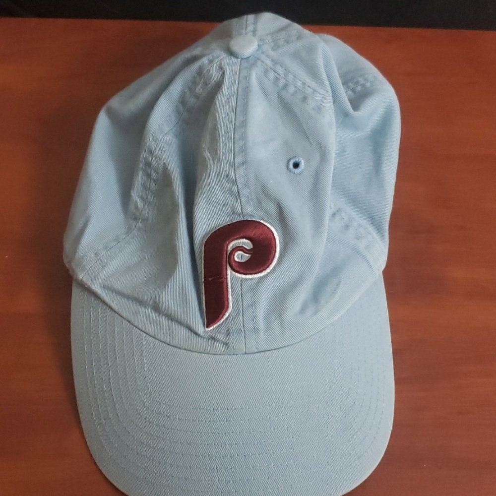 Faded denim Phillies baseball cap